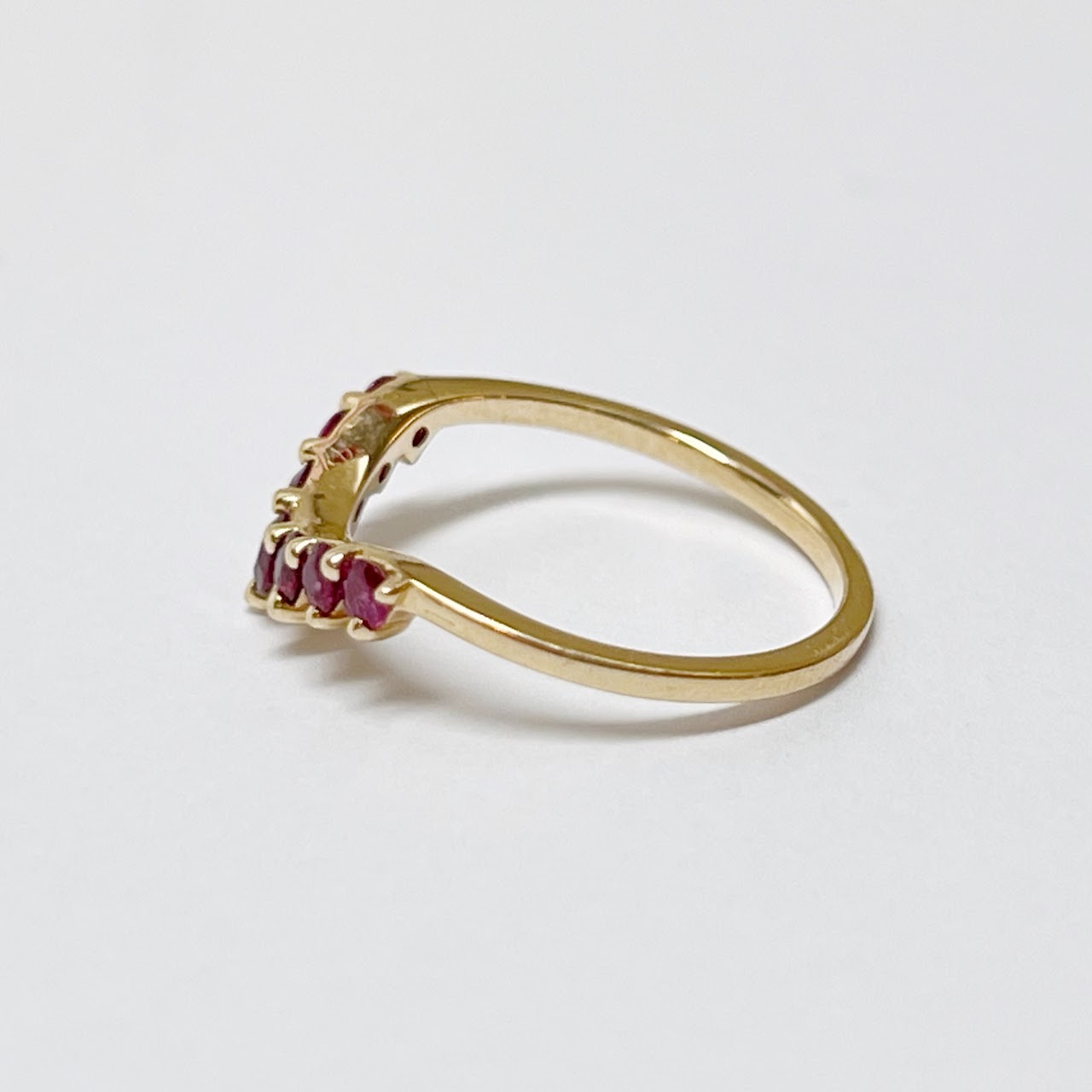 14K Gold & Ruby Band Ring