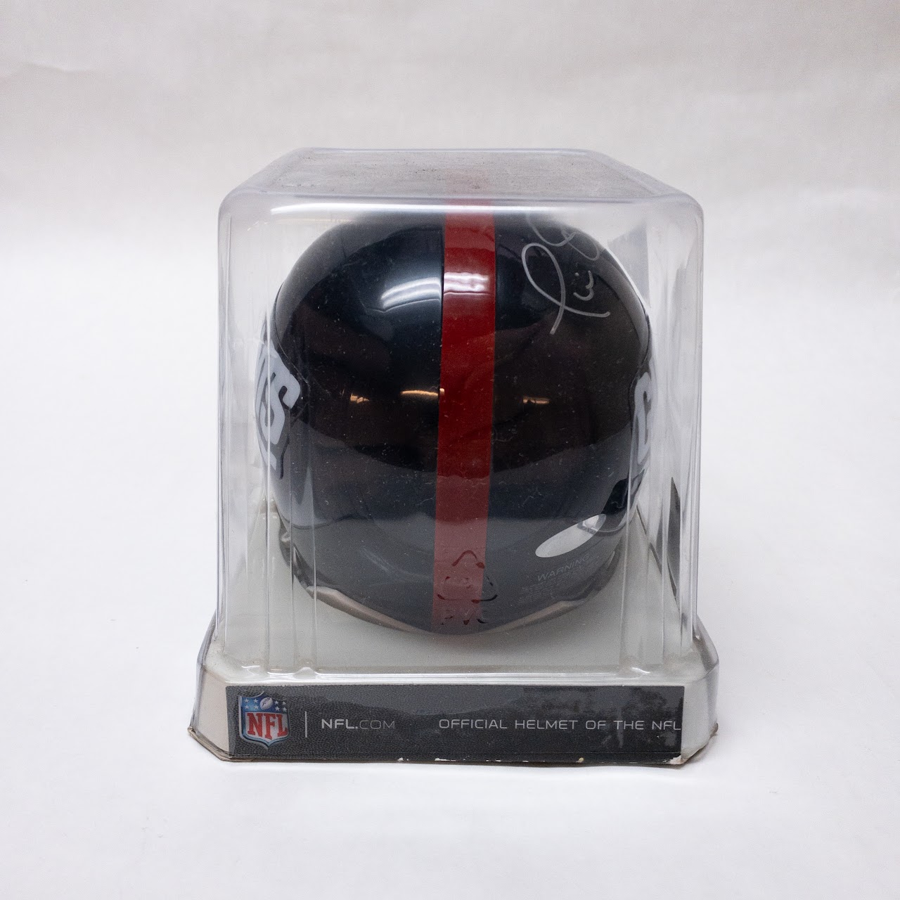 Phil Simms Giants Throwback Replica Mini Helmet with Super Bowl 21 Inscription