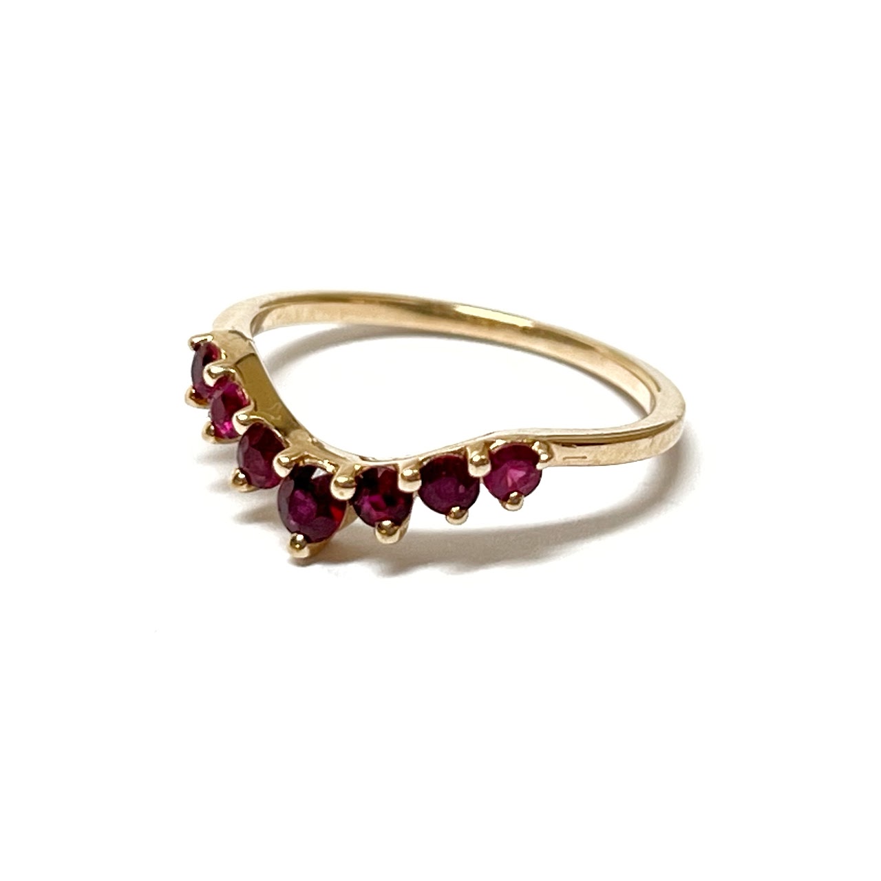 14K Gold & Ruby Band Ring