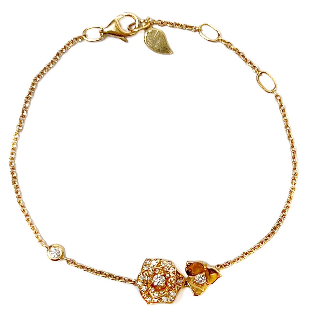 Piaget 18K Gold & Diamond Flower Bracelet