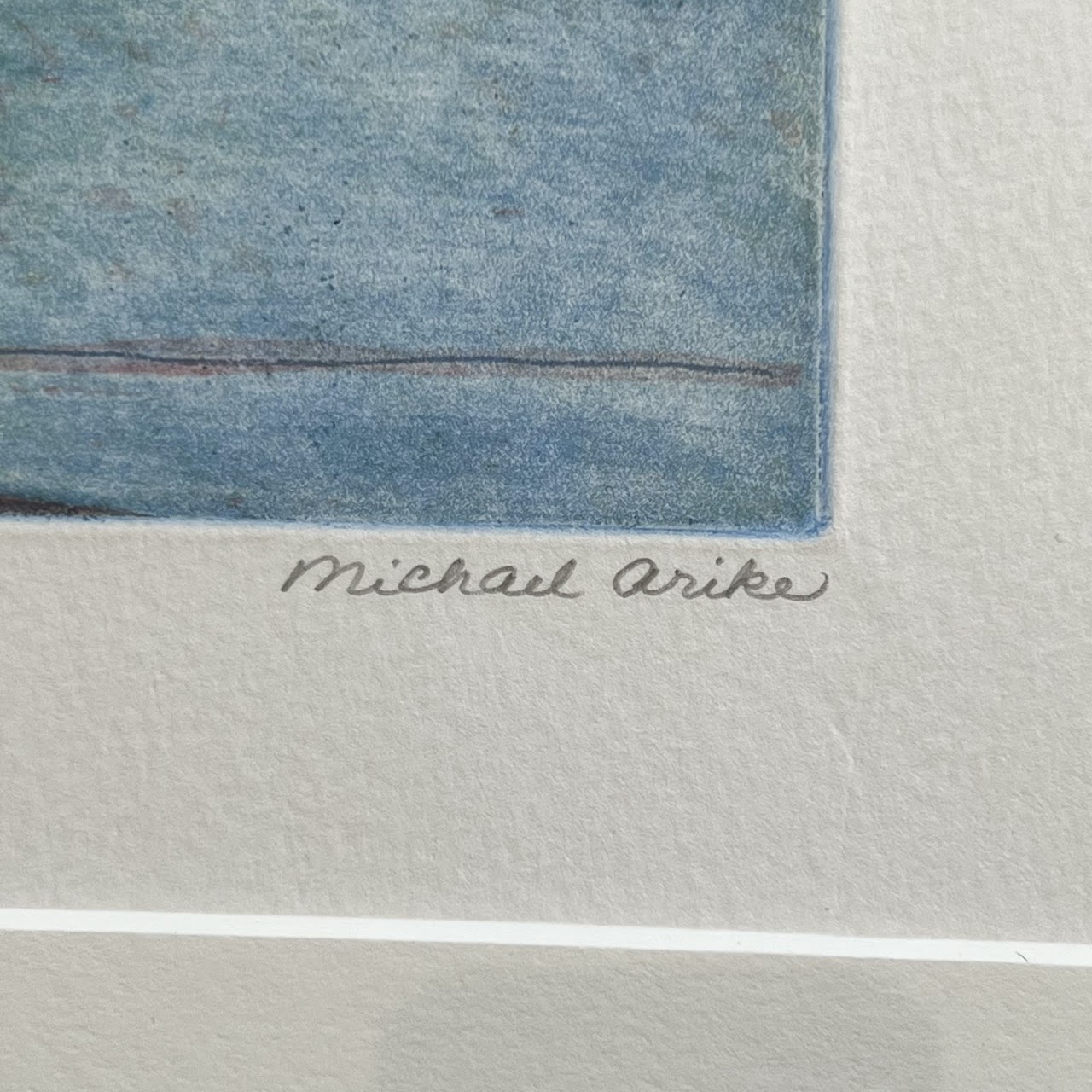 Michael Arike 'Corner Window' Signed Aquatint Etching