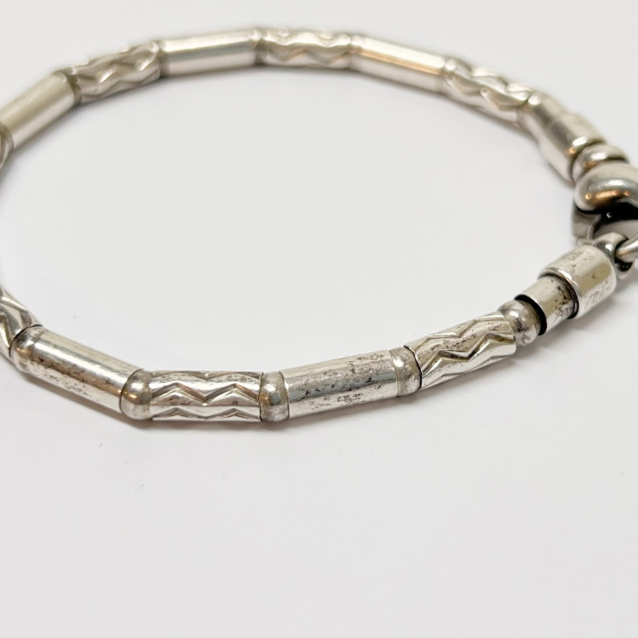 Tiffany & Co. Sterling Silver Aztec ZigZag Bracelet