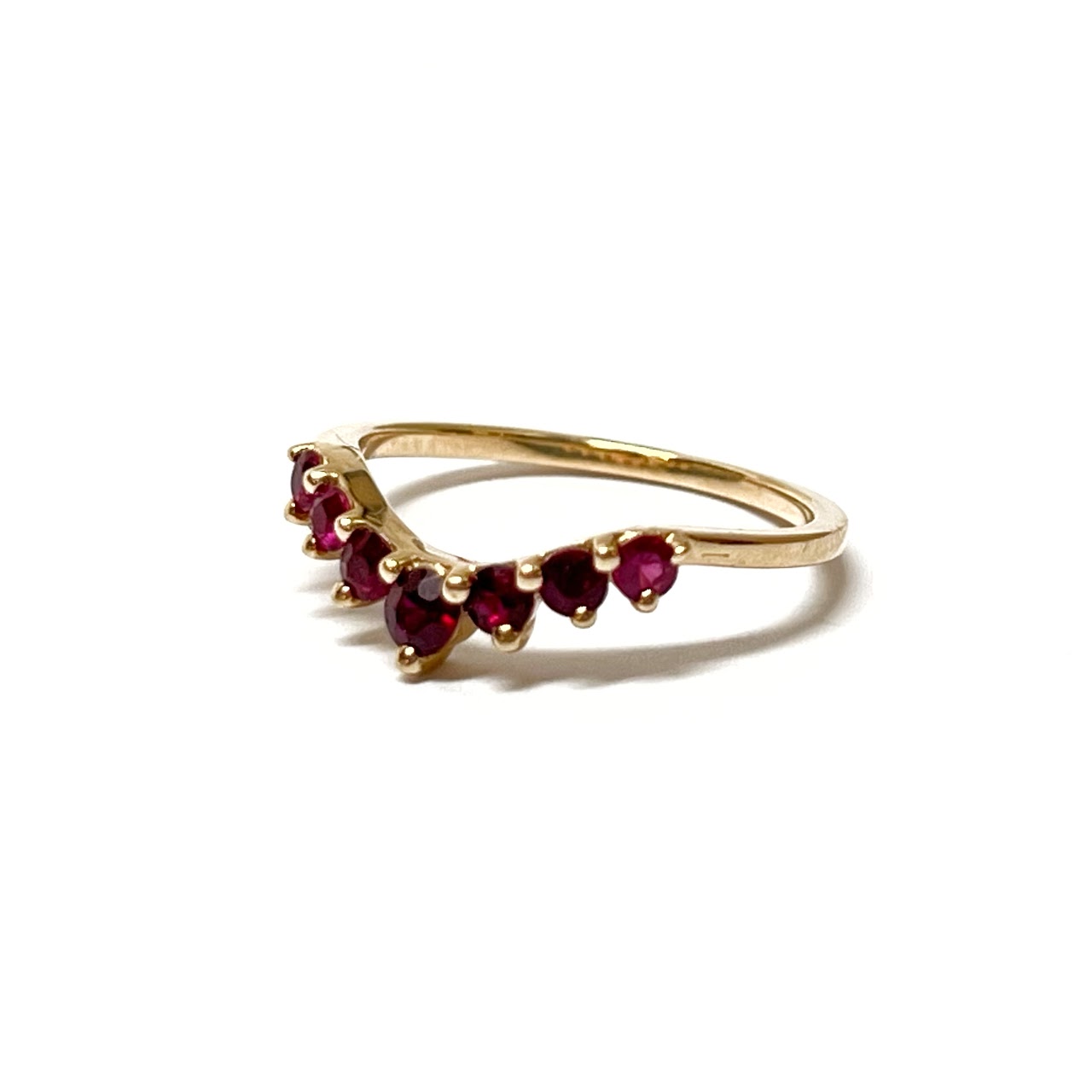 14K Gold & Ruby Band Ring