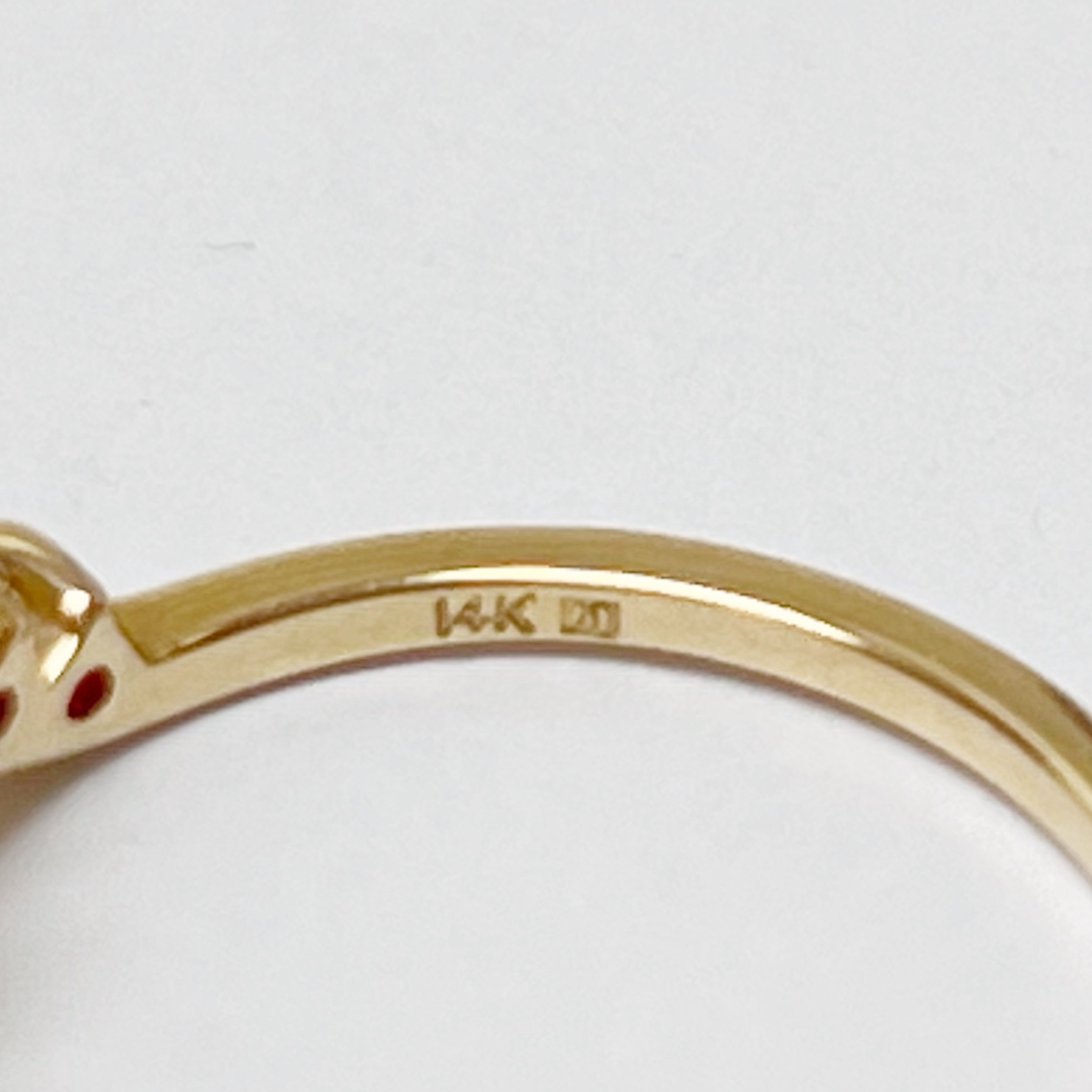 14K Gold & Ruby Band Ring