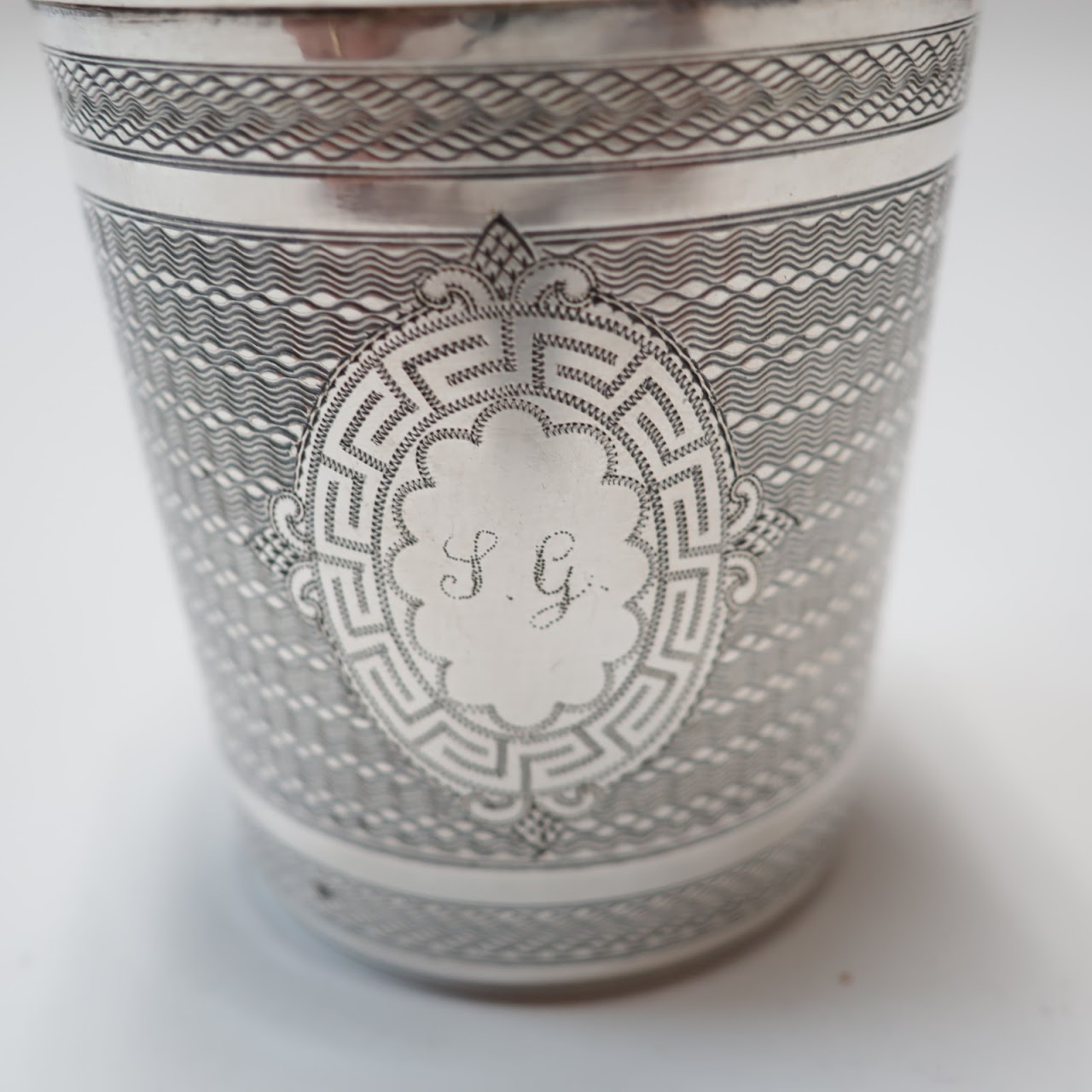 Sterling Silver Monogrammed  Cup