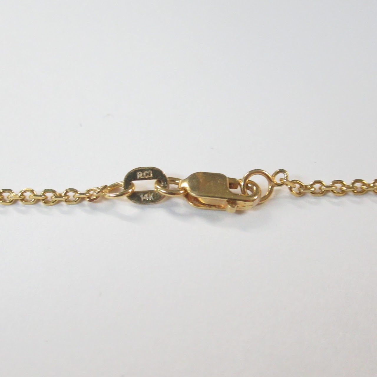 14K Gold Chain R.C.I. Necklace