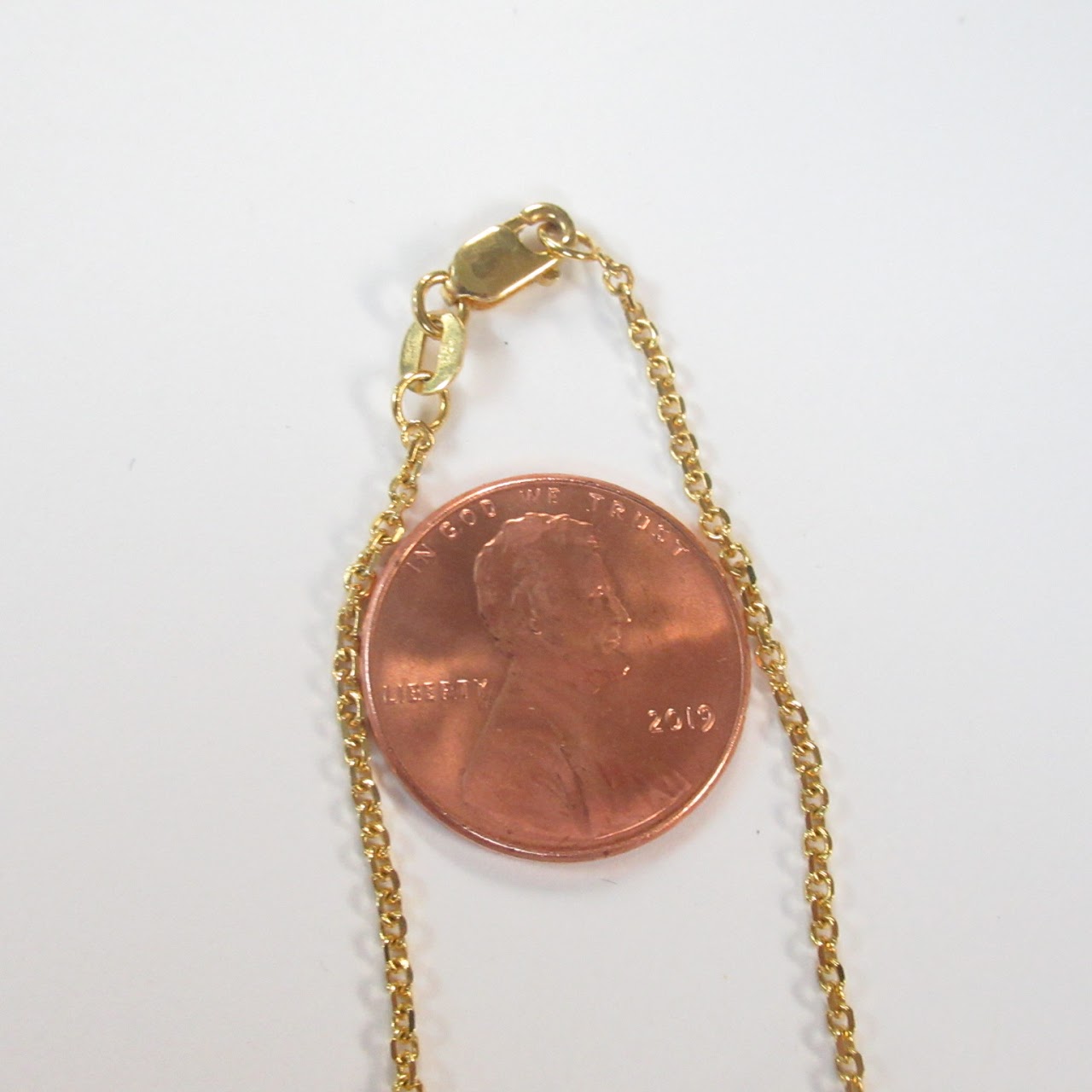 14K Gold Chain R.C.I. Necklace