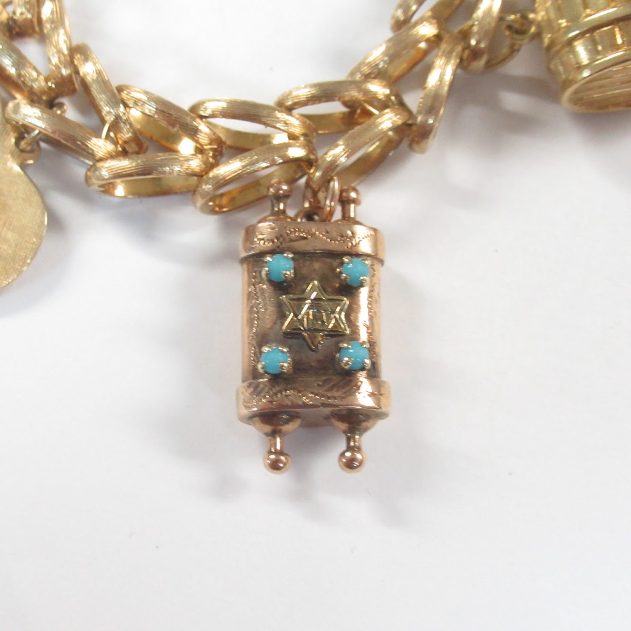 14K Gold Charm Bracelet