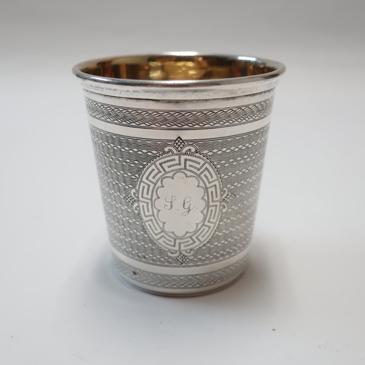 Sterling Silver Monogrammed  Cup