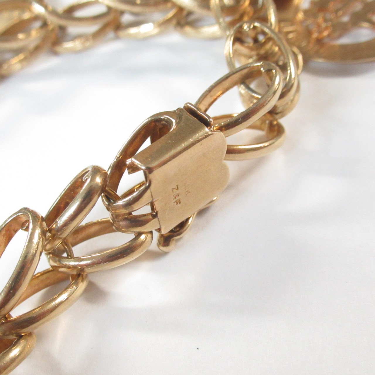 14k Gold Charm Bracelet