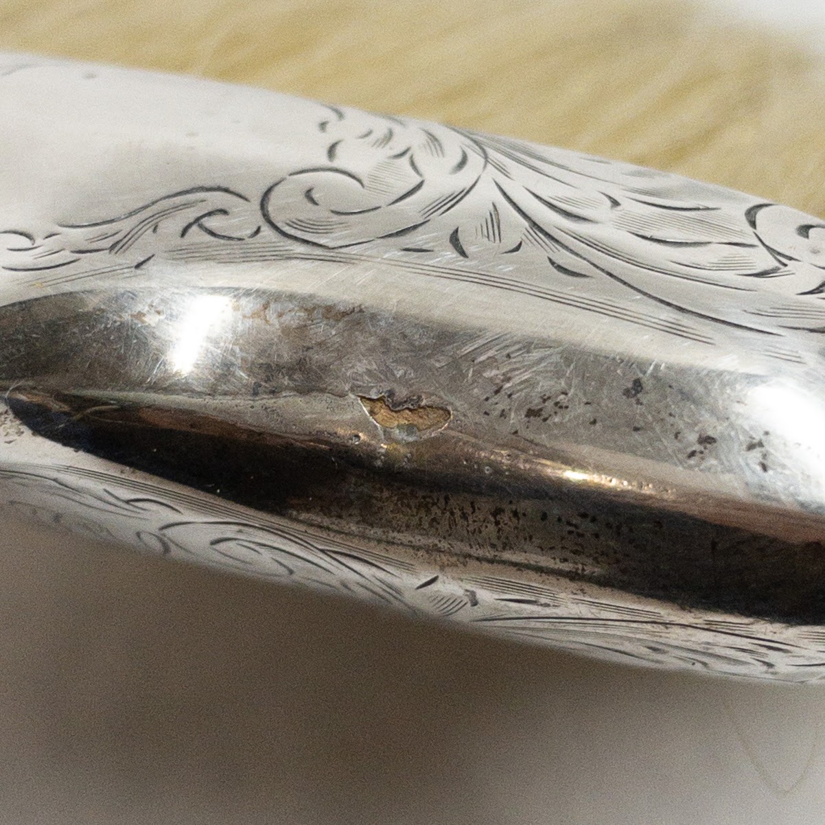 Sterling Silver & Horsehair Table Crumb Brush