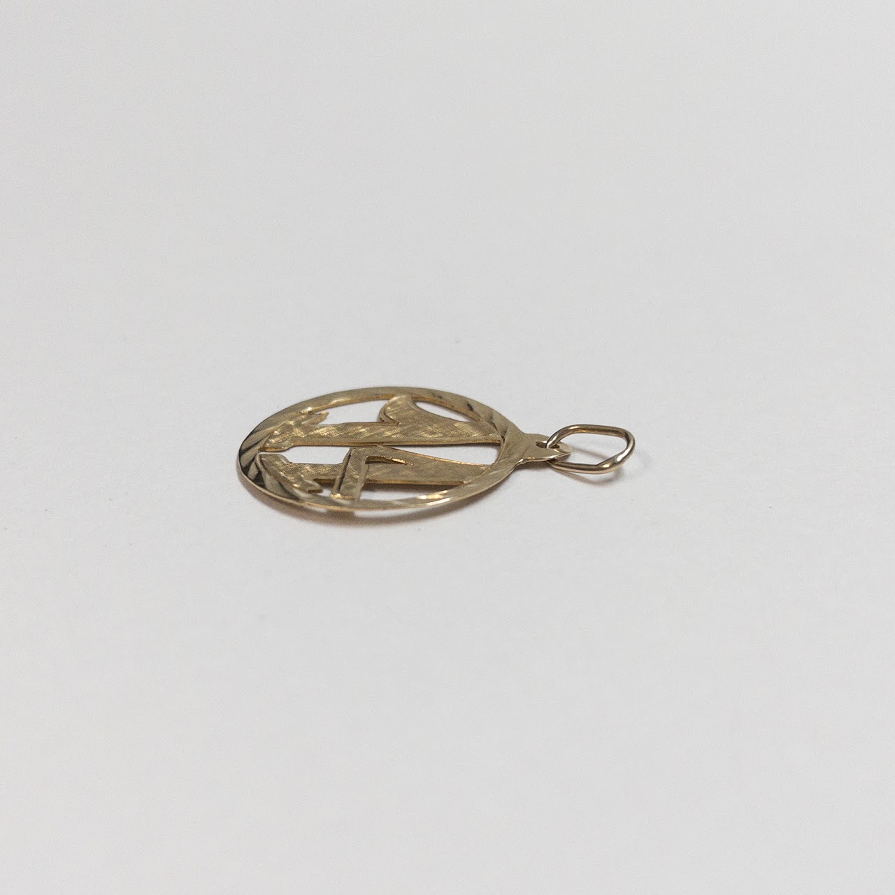 14K Gold '14' Charm