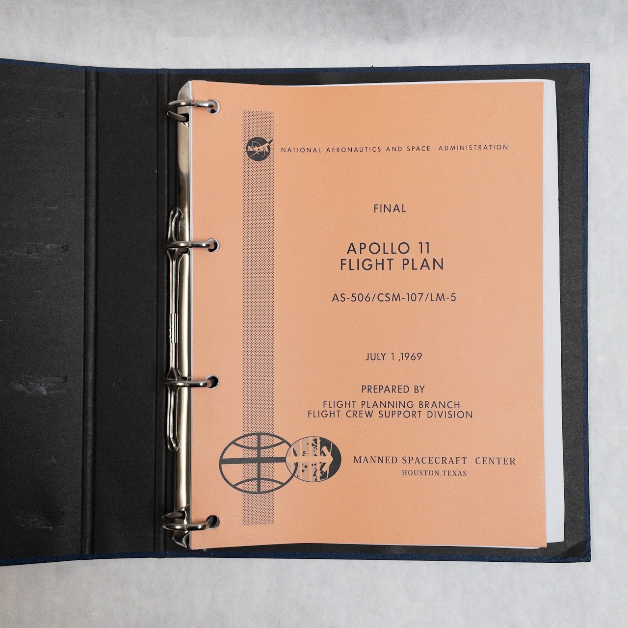 Apollo 11 Flight Plan 1969