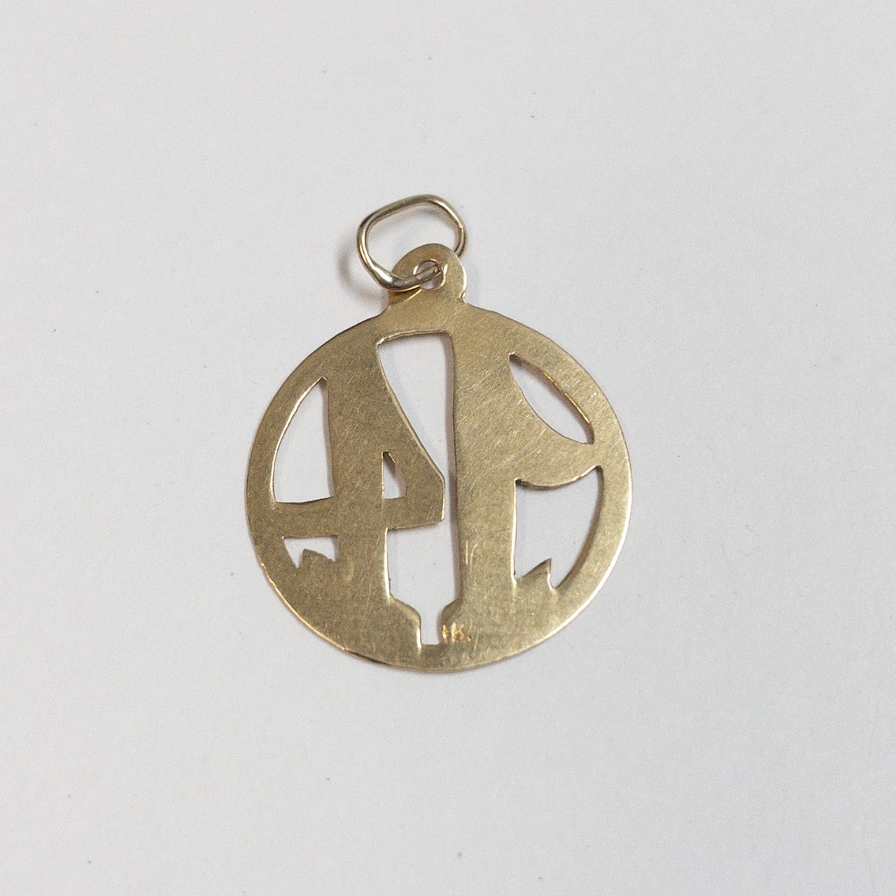 14K Gold '14' Charm