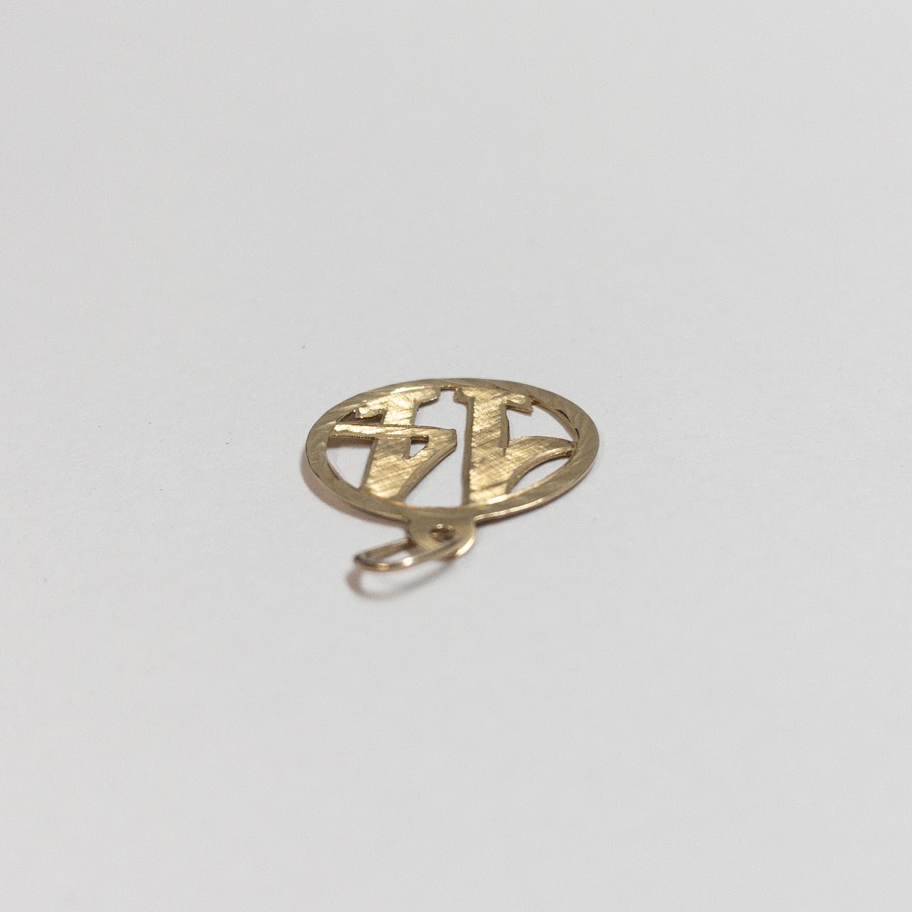 14K Gold '14' Charm