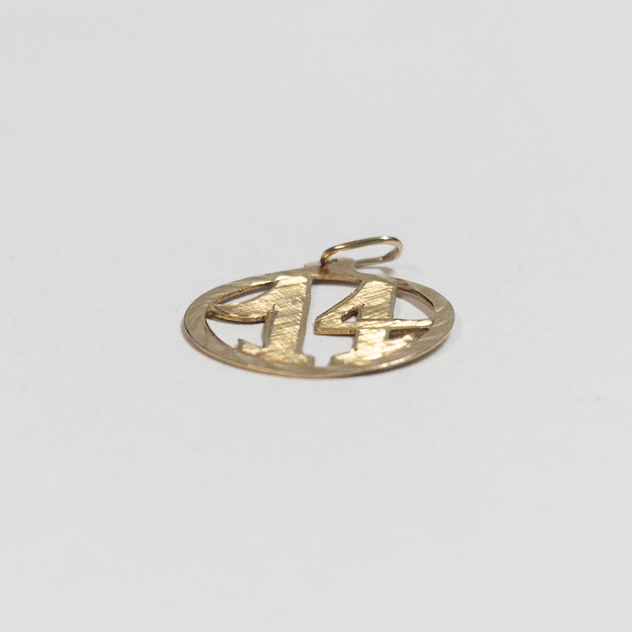 14K Gold '14' Charm