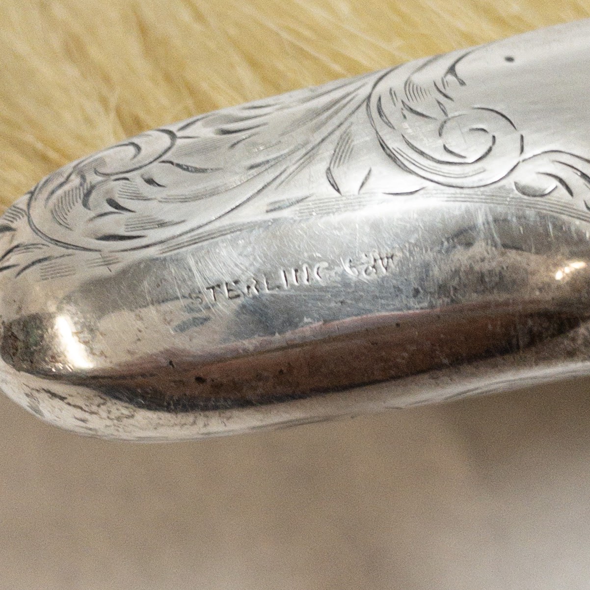 Sterling Silver & Horsehair Table Crumb Brush