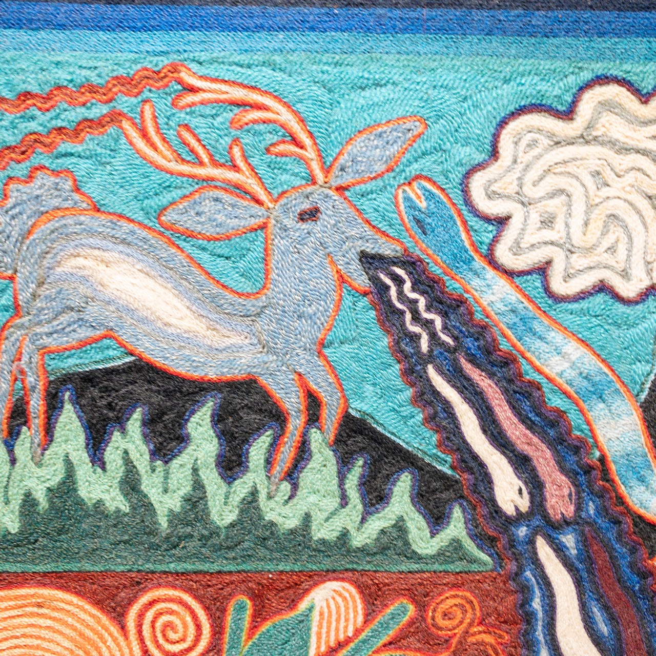 Kauyumari Huichol Yarn Painting