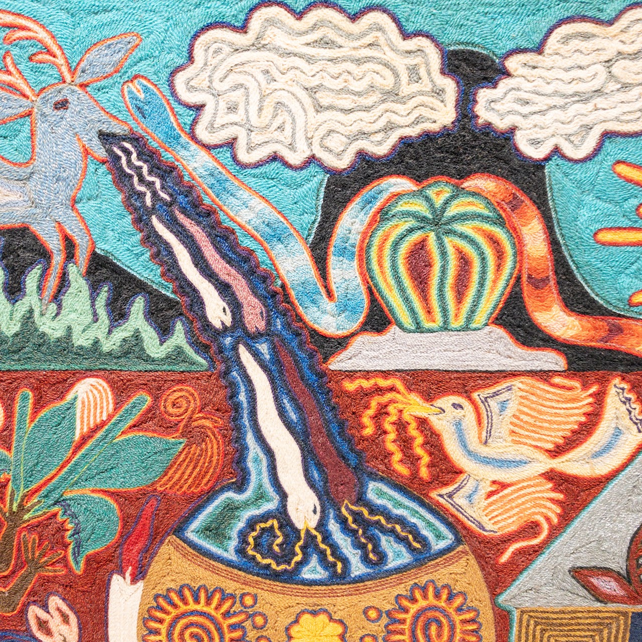 Kauyumari Huichol Yarn Painting