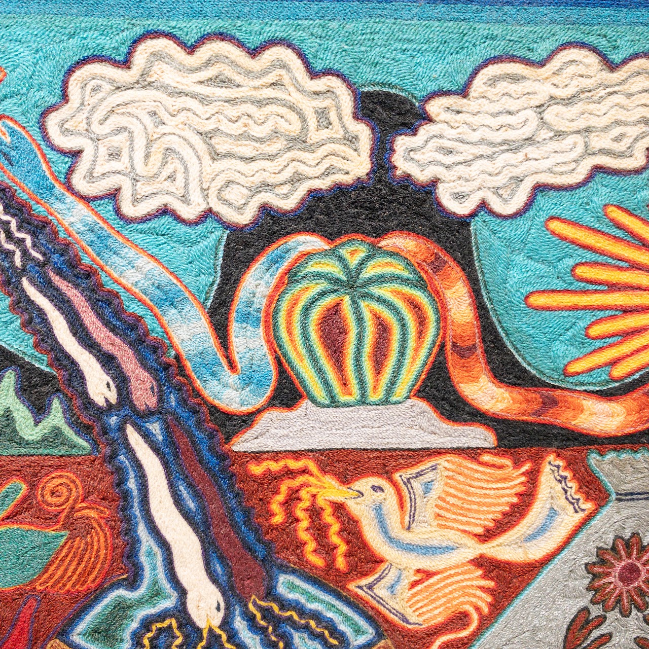 Kauyumari Huichol Yarn Painting