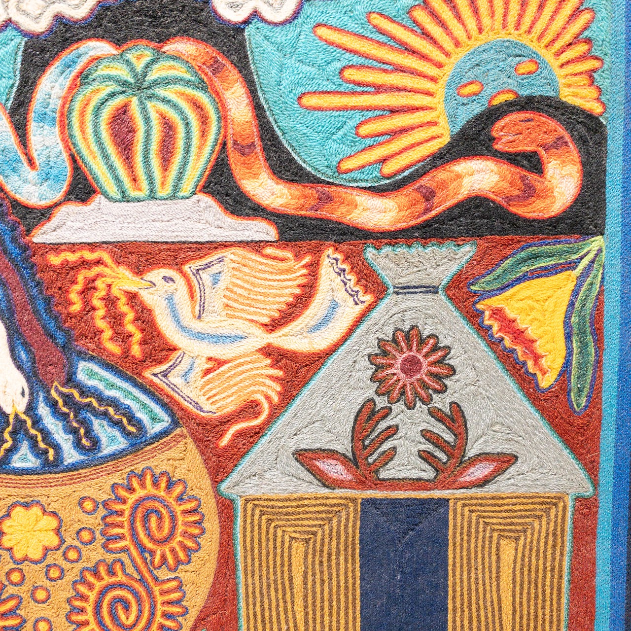 Kauyumari Huichol Yarn Painting