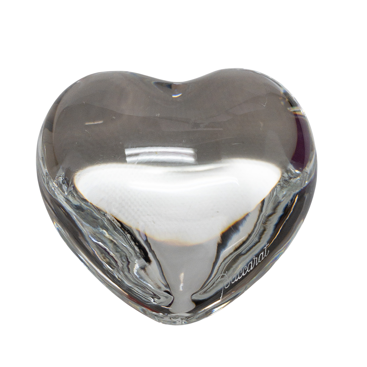 Baccarat Crystal Heart Object