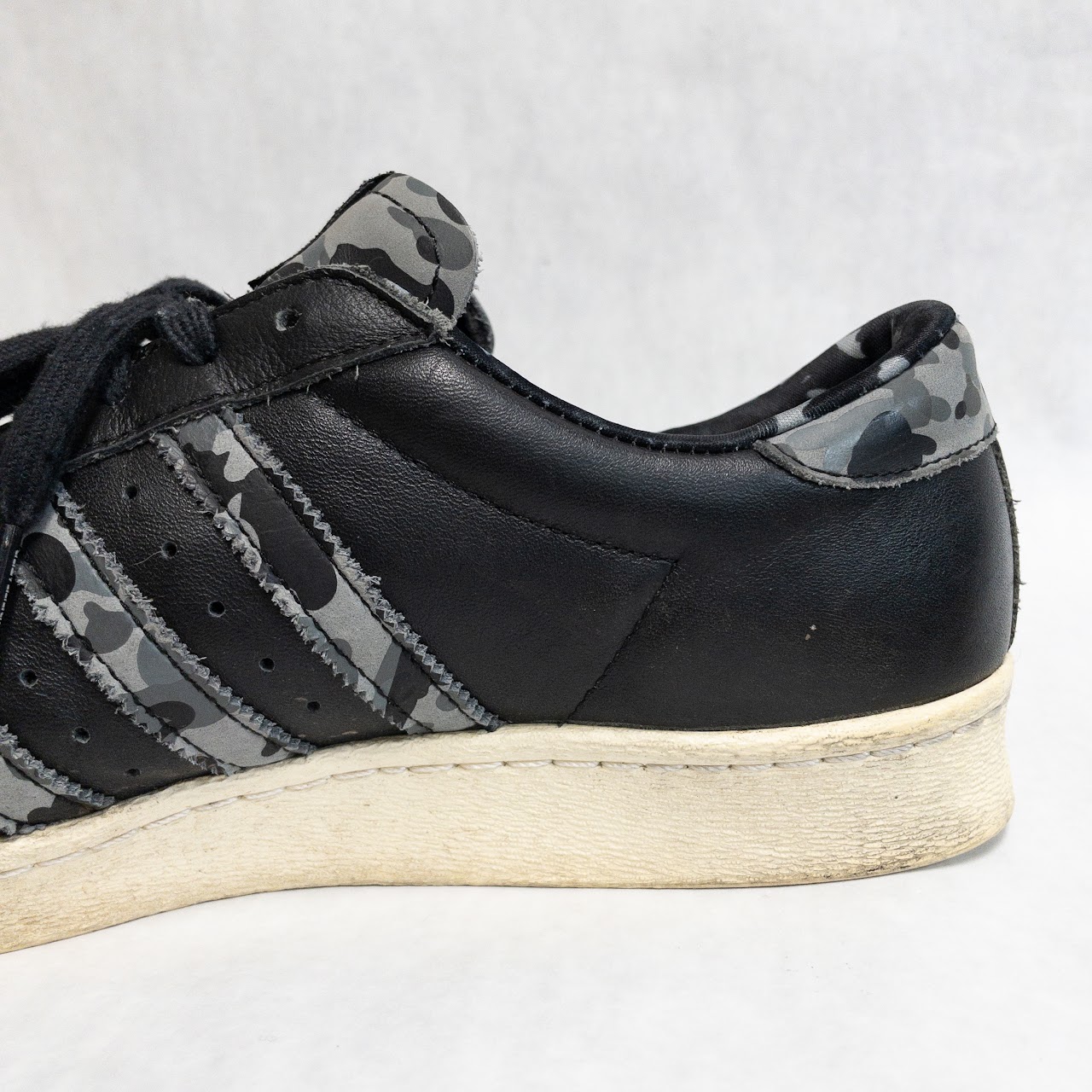 Adidas x BAPE Camo Leather Sneakers