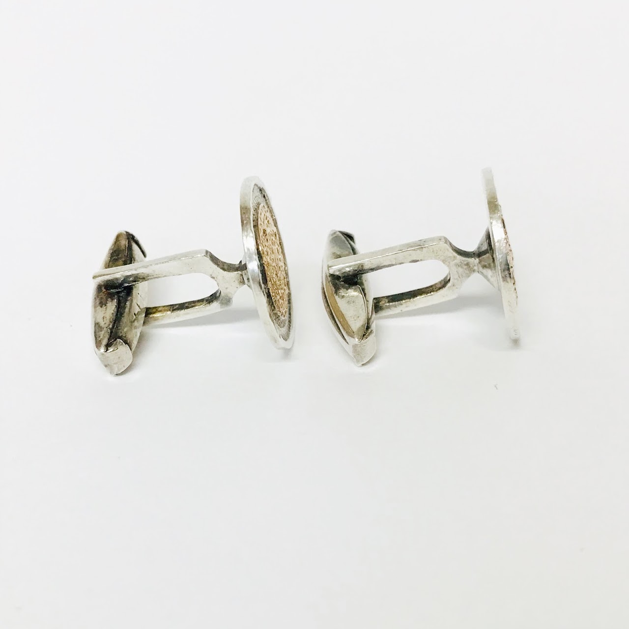 Sterling Silver and 10K Gold Cufflinks