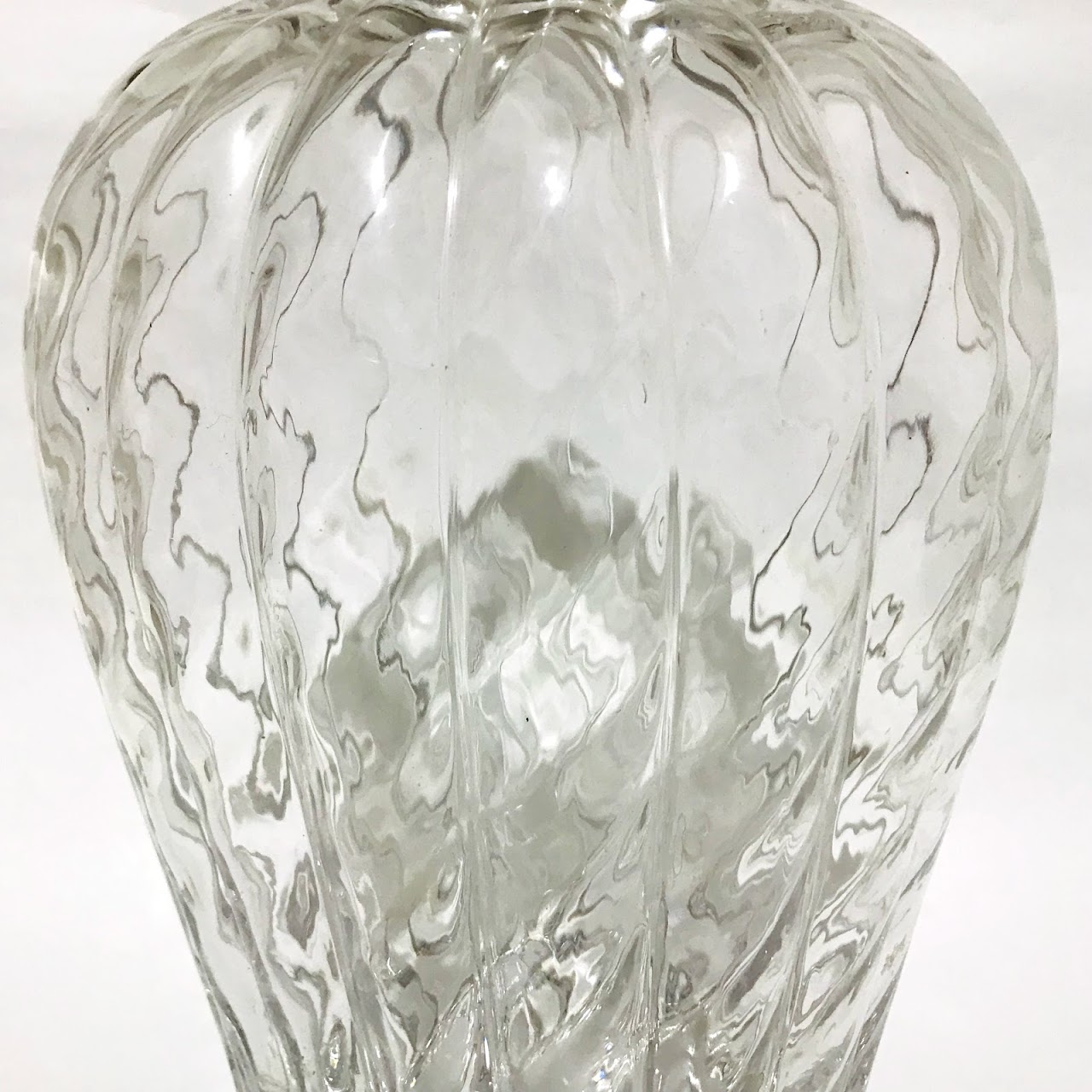 Tiffany & Co. Tall Optic Swirl Vase