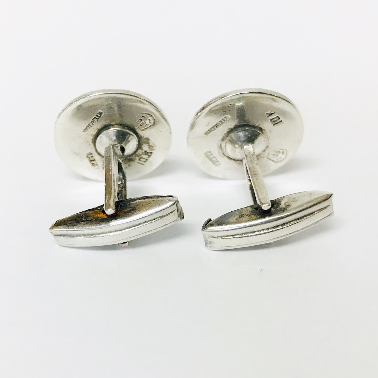 Sterling Silver and 10K Gold Cufflinks