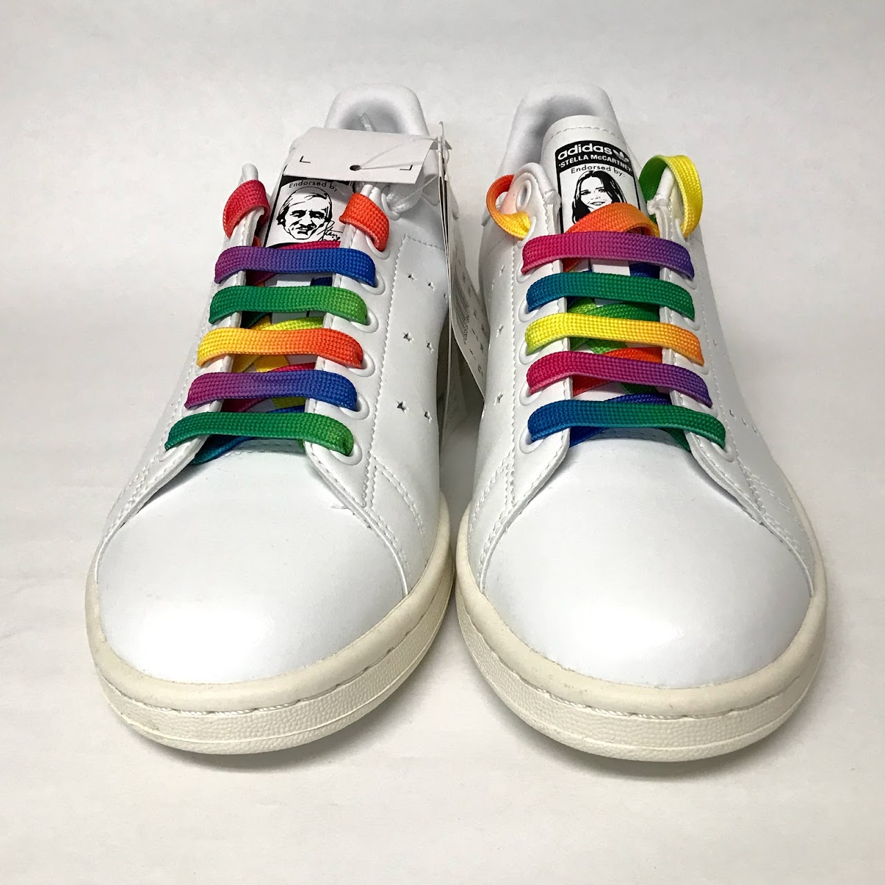 Stella McCartney x Adidas NEW Stan Smith Rainbow Vegan Sneakers