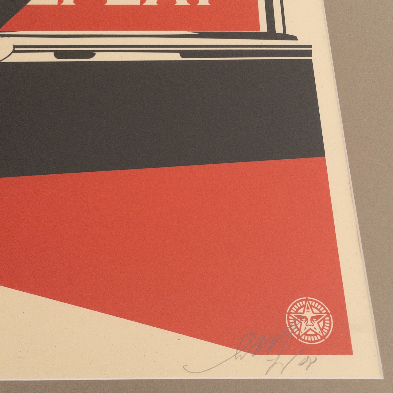 Shepard Fairey 'Obey Consume Repeat' Signed Lithograph