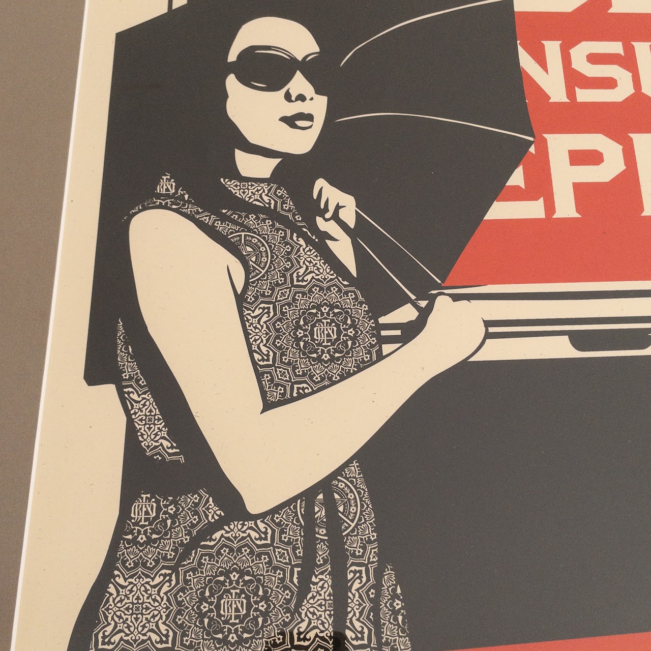 Shepard Fairey 'Obey Consume Repeat' Signed Lithograph