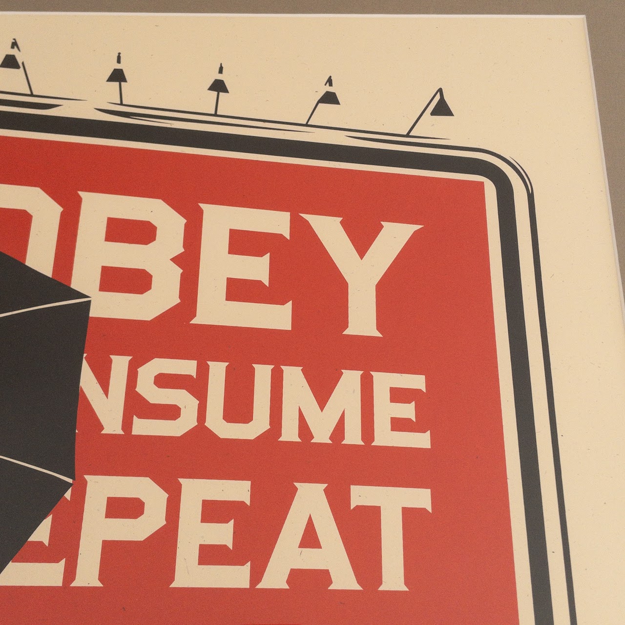 Shepard Fairey 'Obey Consume Repeat' Signed Lithograph