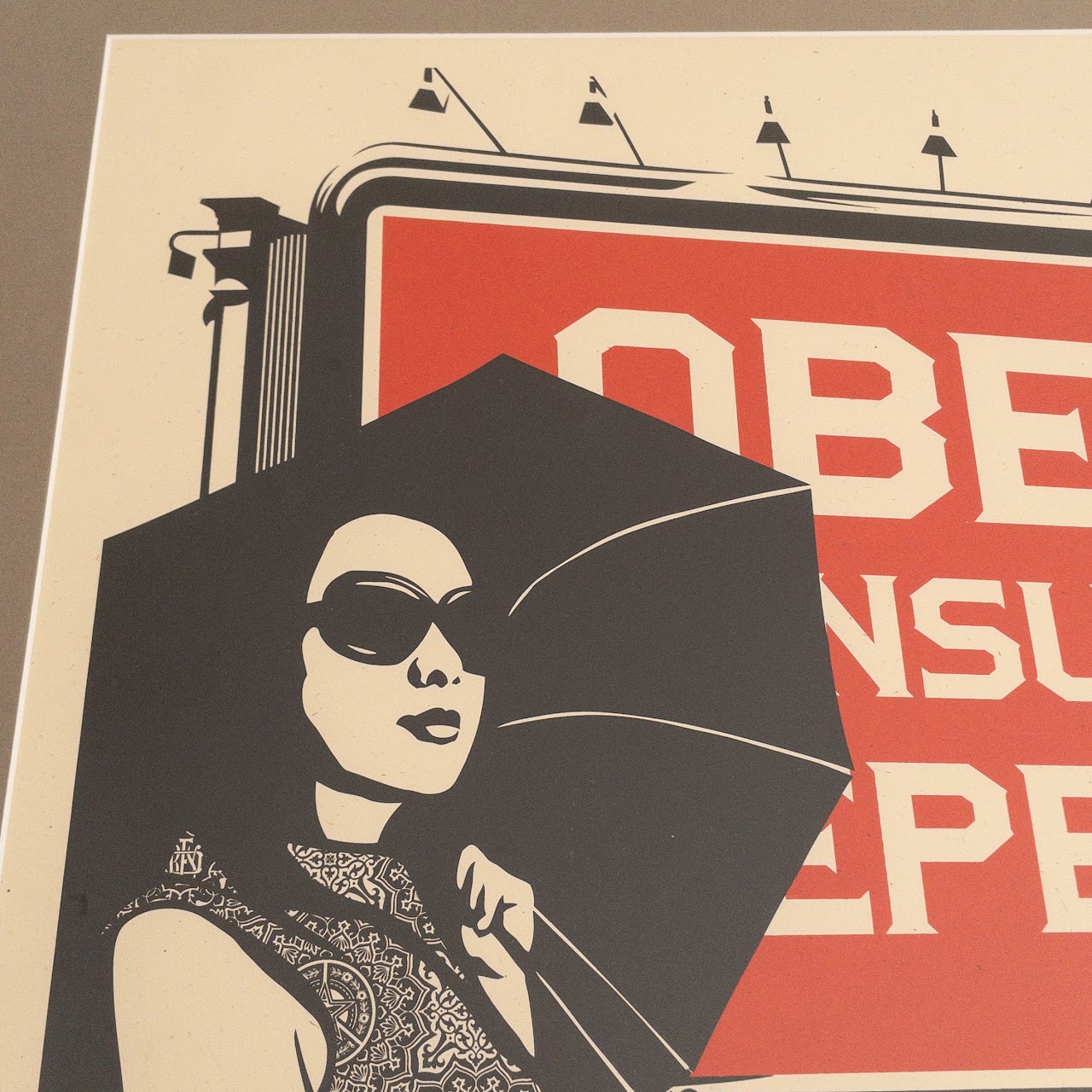 Shepard Fairey 'Obey Consume Repeat' Signed Lithograph