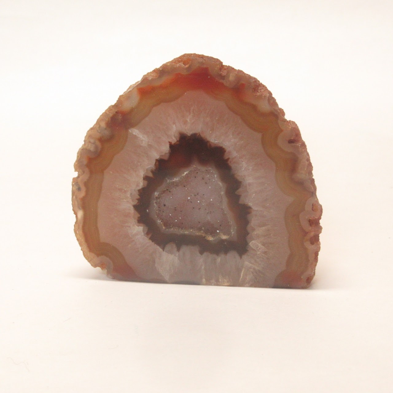 Agate Geode Specimen Pair