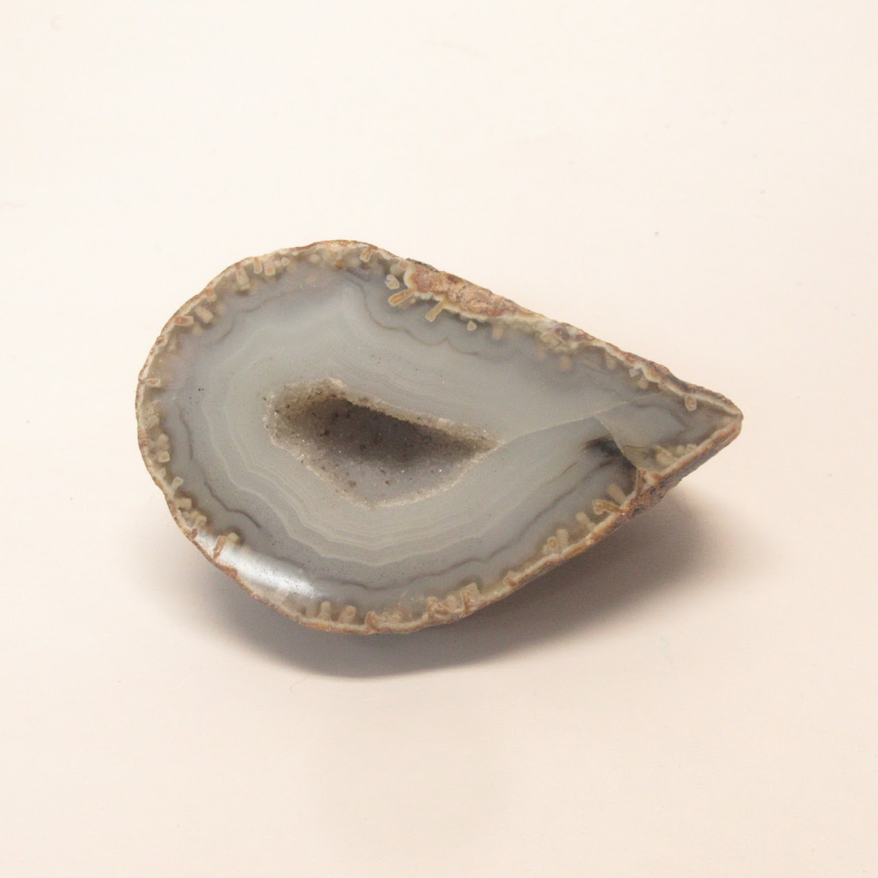 Agate Geode Specimen Pair