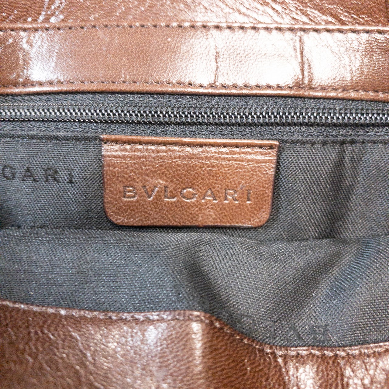 Bvlgari Vintage Leather Handbag