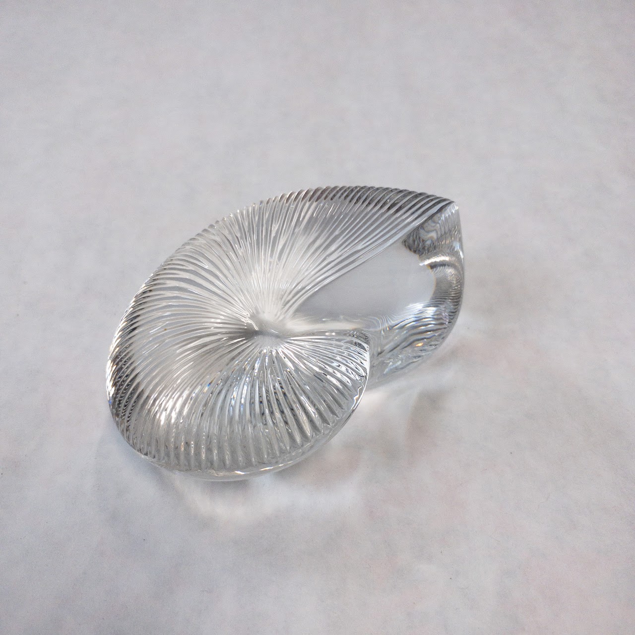 Baccarat Crystal Nautilus Paperweight