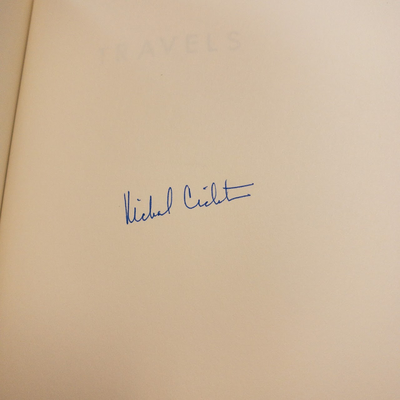 Michael Crichton" 'Travels' Signed Limited First Edition Book