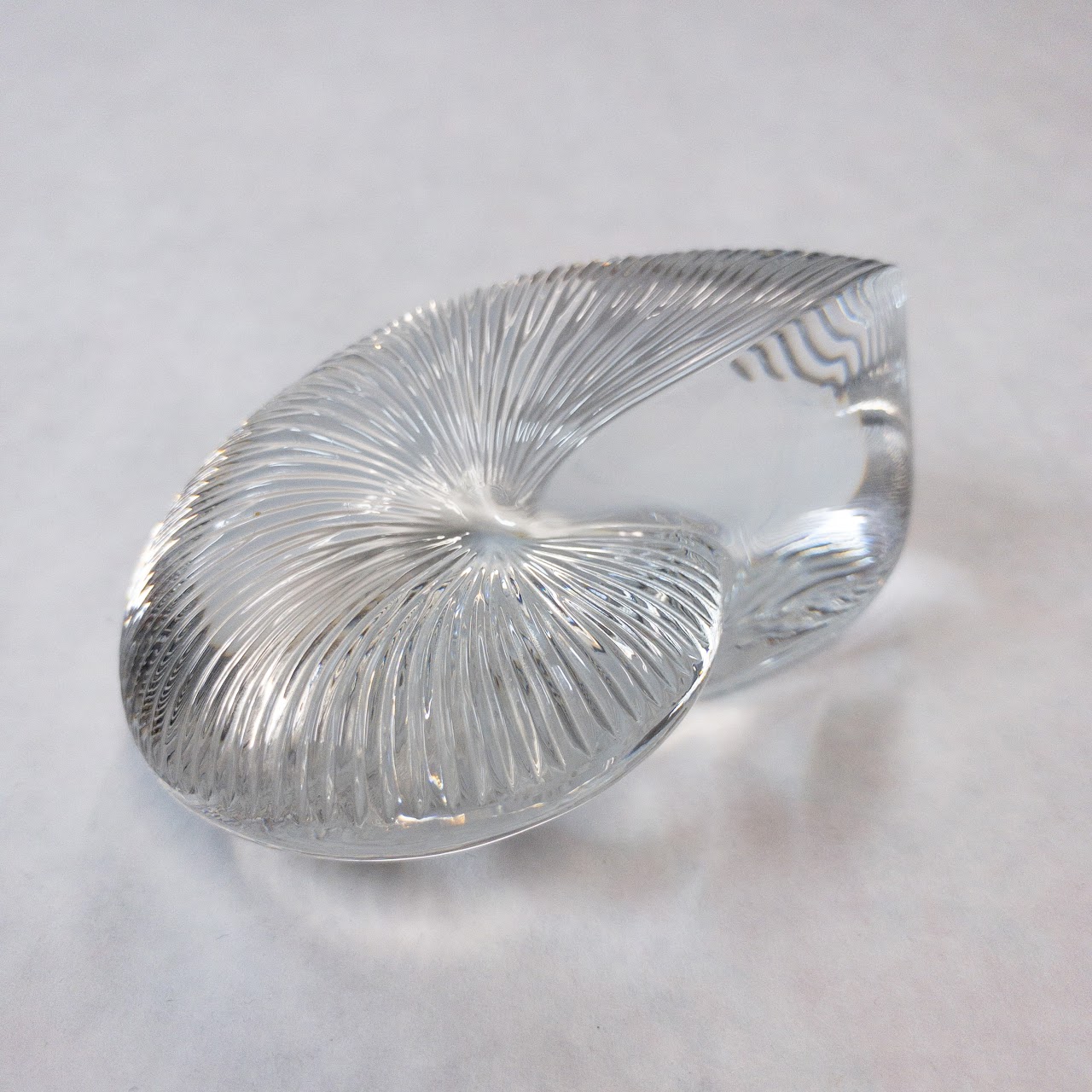 Baccarat Crystal Nautilus Paperweight