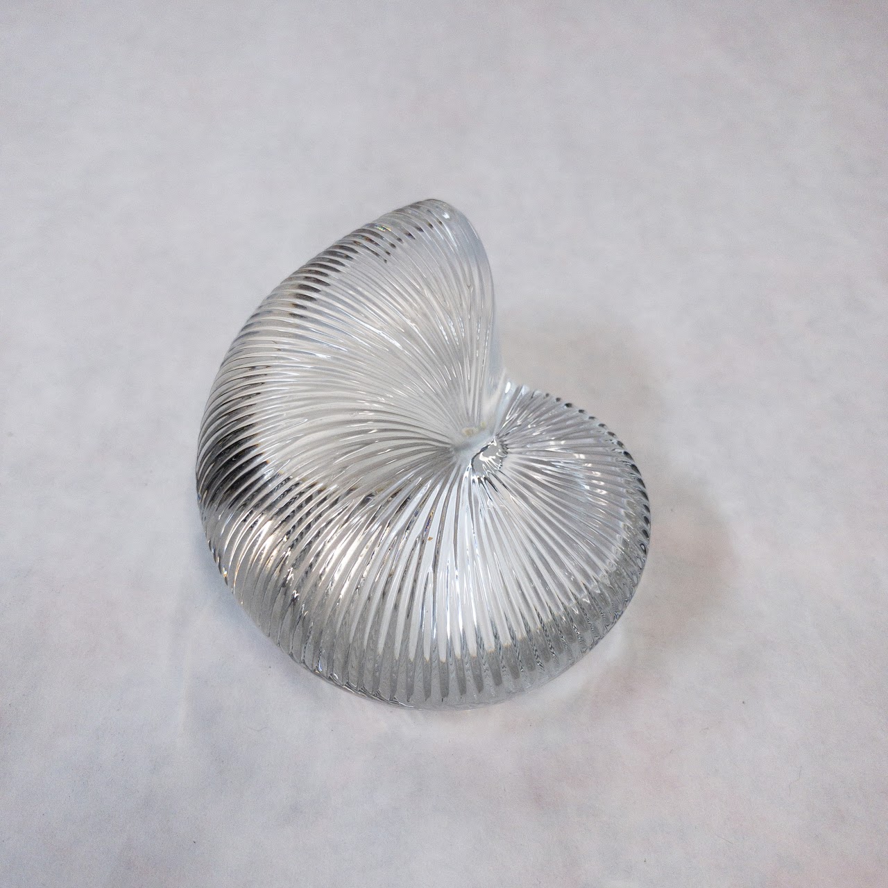 Baccarat Crystal Nautilus Paperweight