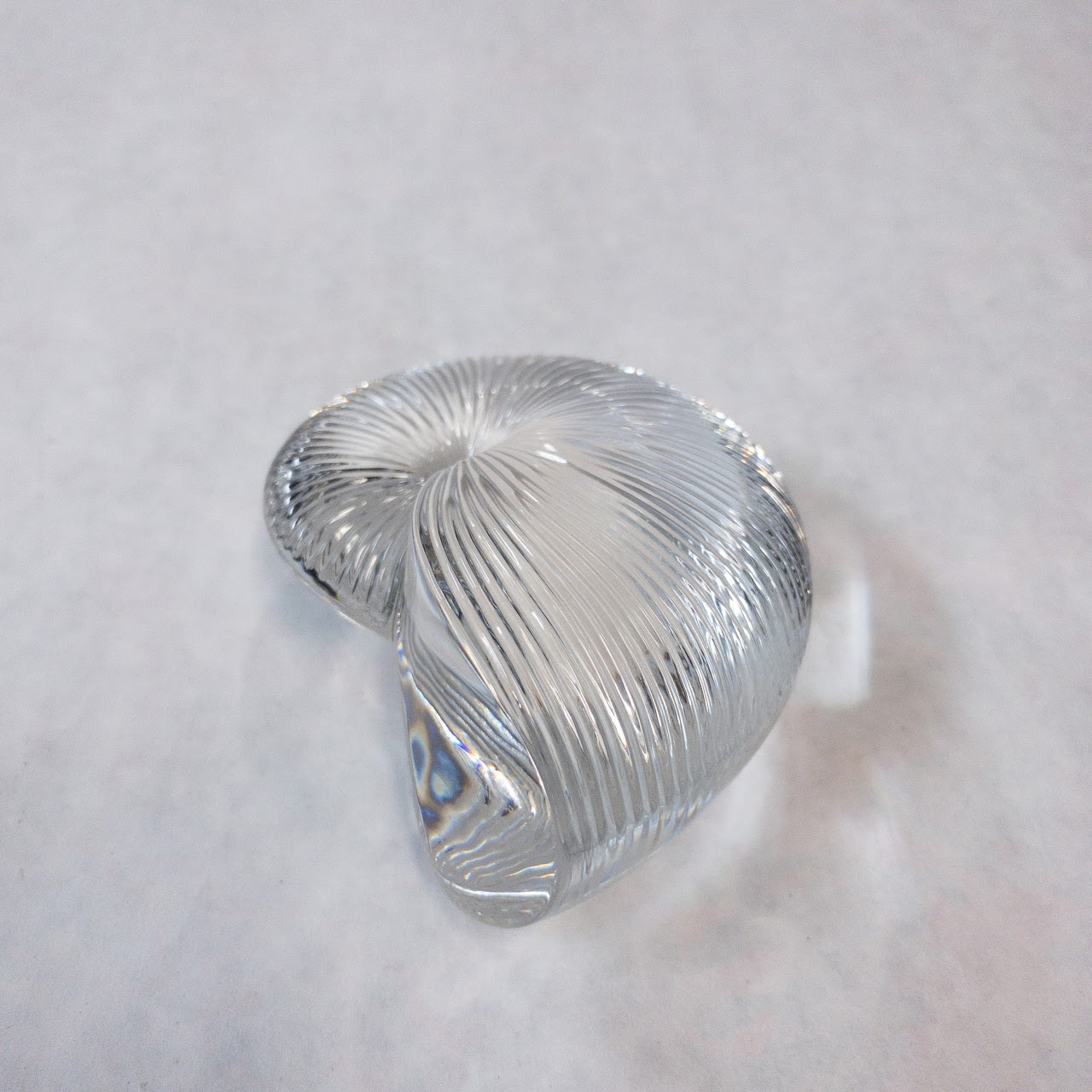 Baccarat Crystal Nautilus Paperweight