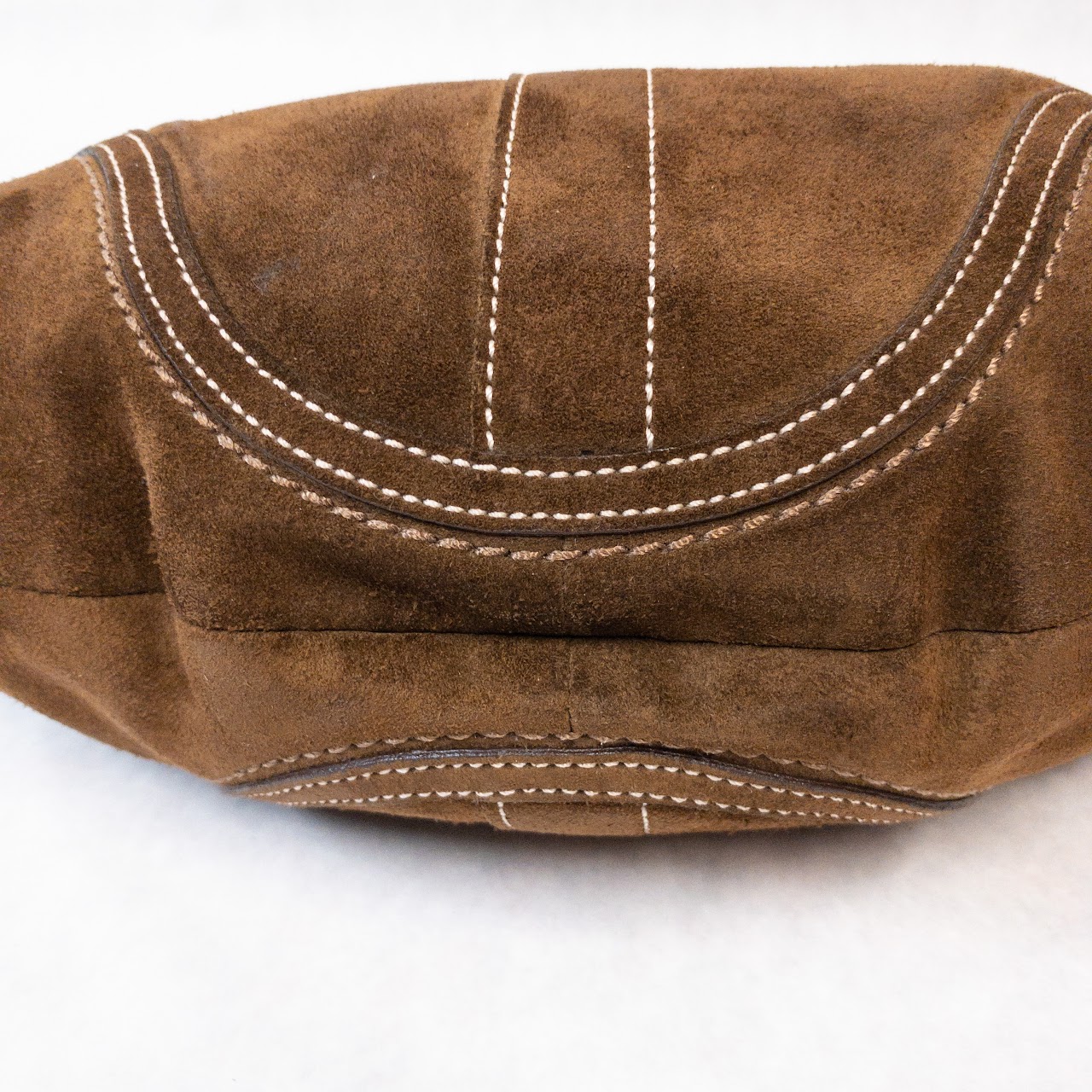 Coach Brown Suede Hobo Shoulder Bag