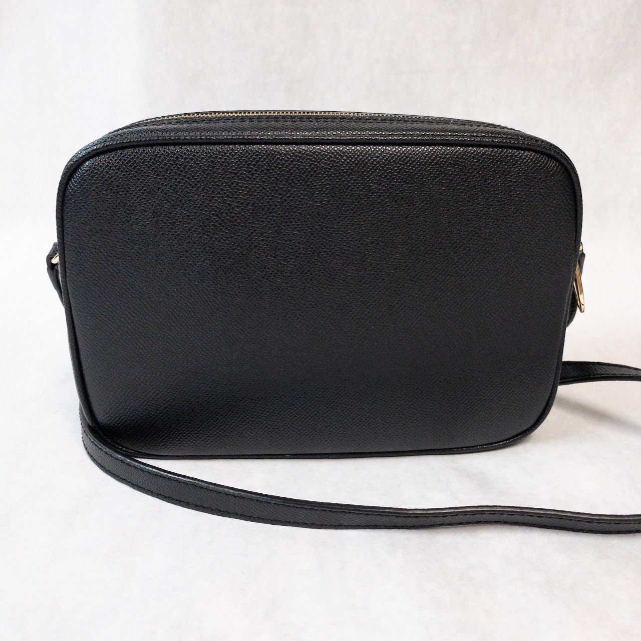 Furla MINT Black Leather Crossbody Camera Bag