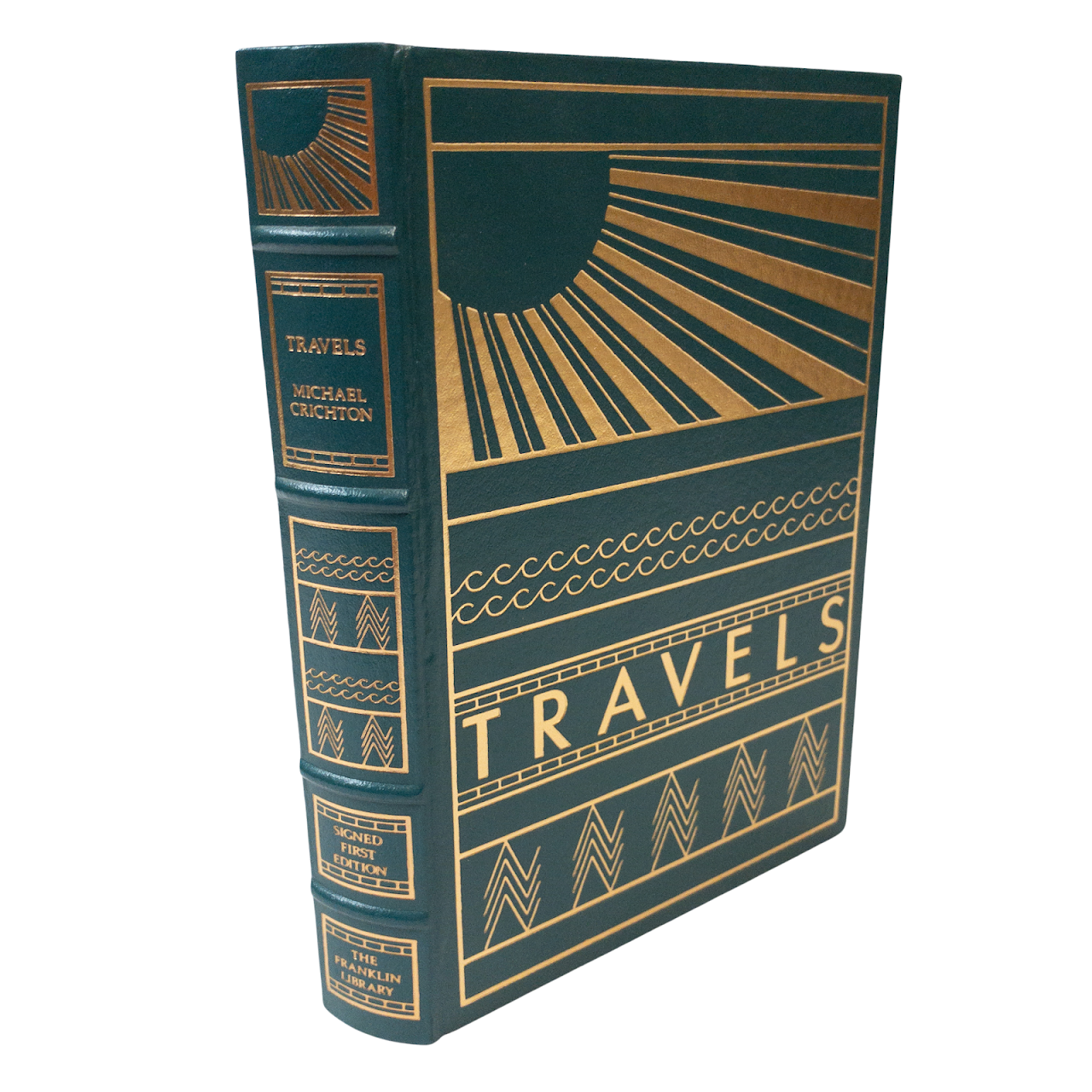 Michael Crichton" 'Travels' Signed Limited First Edition Book