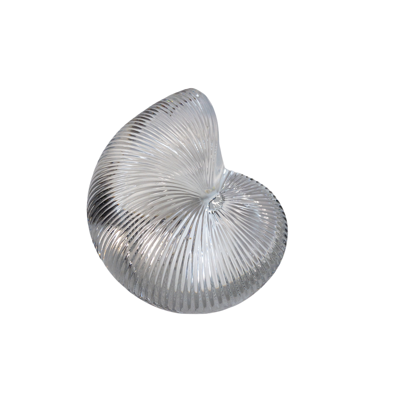 Baccarat Crystal Nautilus Paperweight