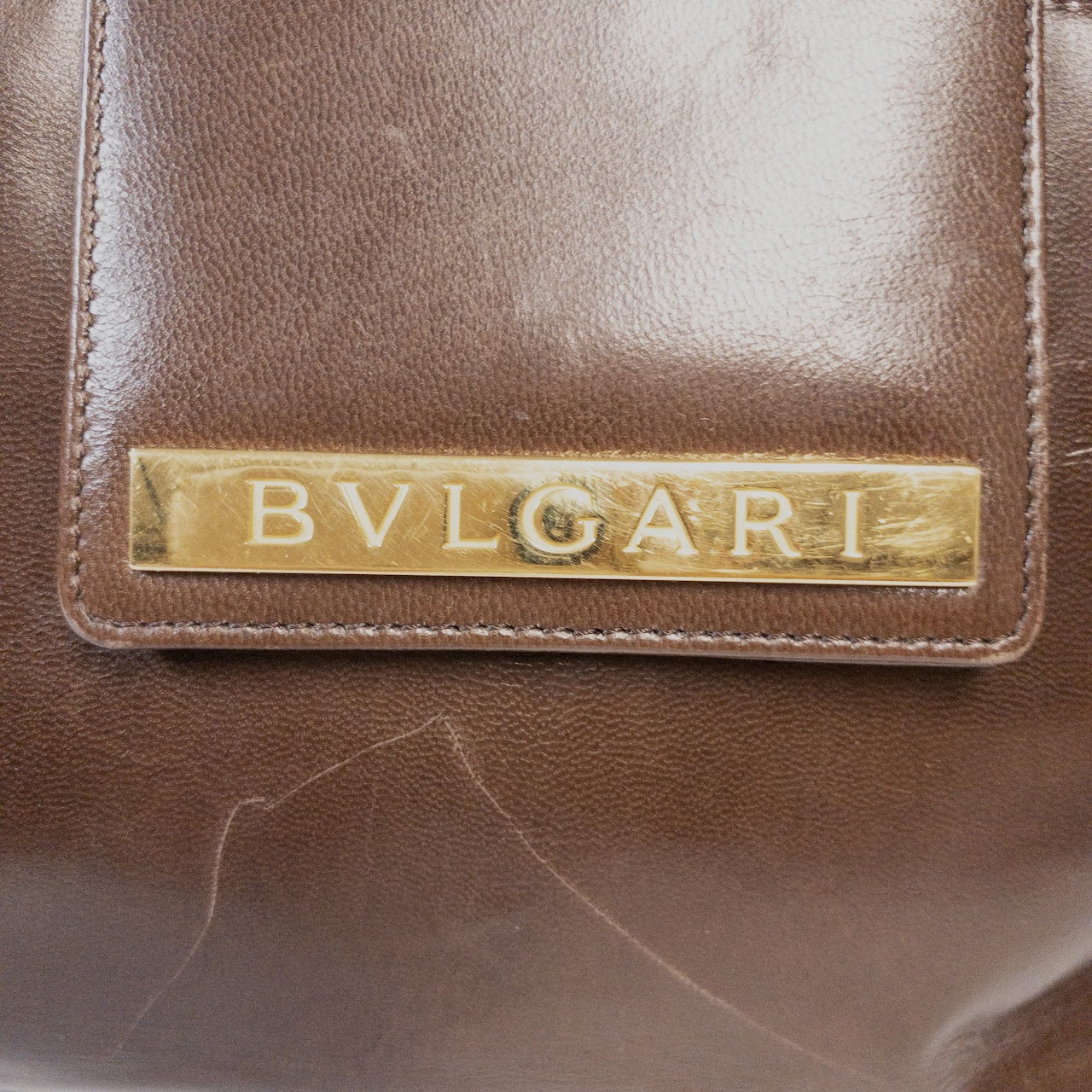 Bvlgari Vintage Leather Handbag