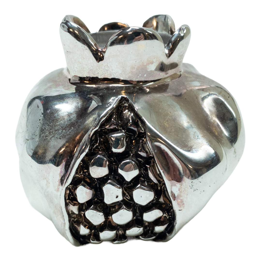 Sterling Silver Clad Pomegranate Candle Holder