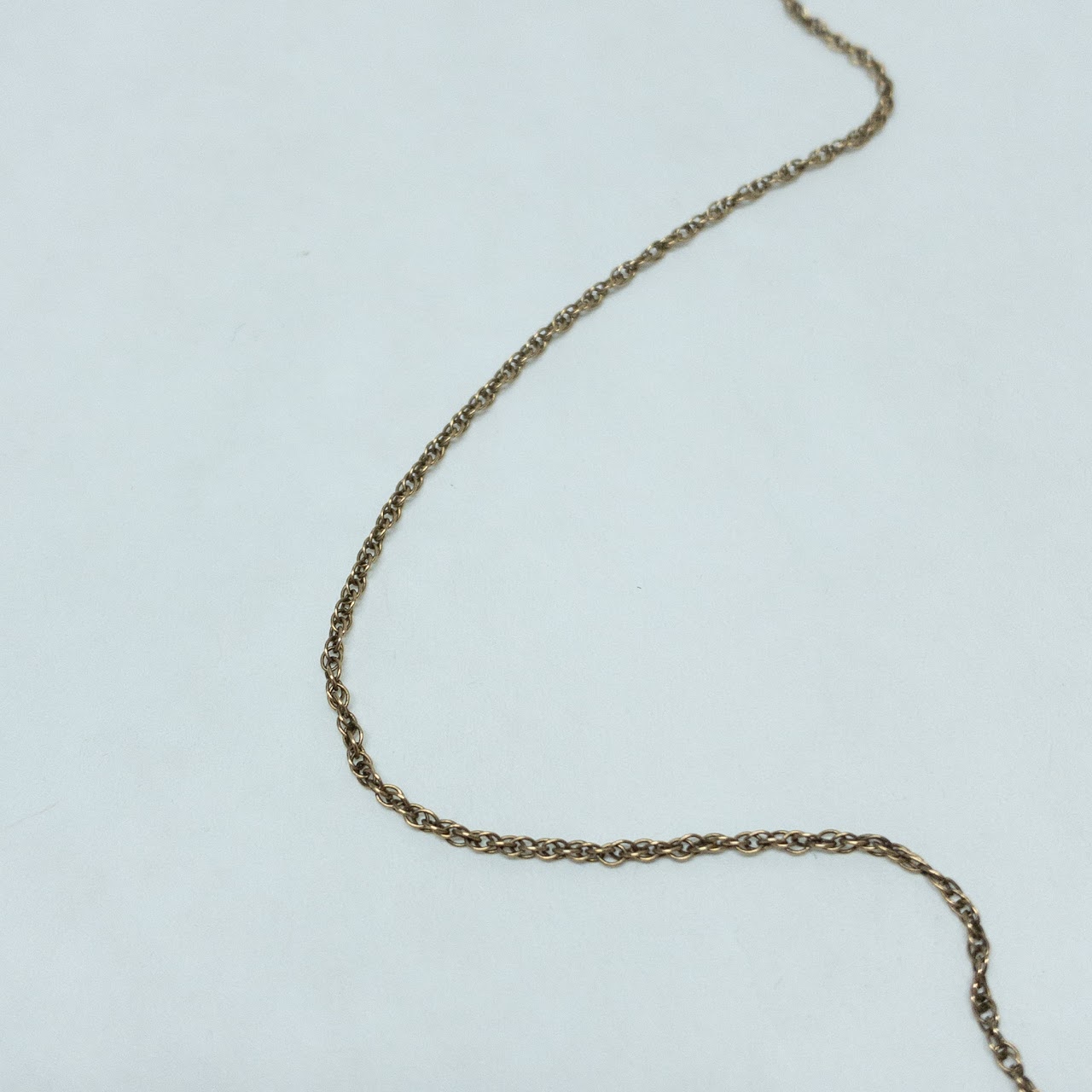 14K Gold Fine Gauge Rope Chain Necklace